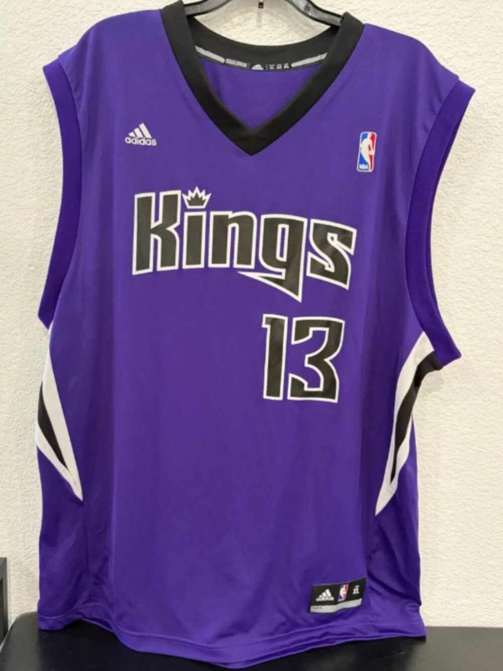 Adidas Mens Sacramento Kings #13 Basketball Jersey Tyreke Evans Size XL